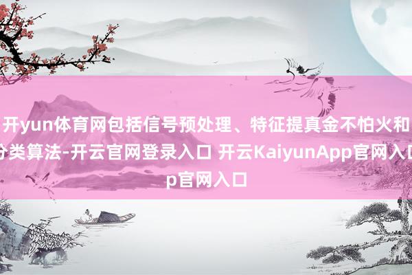 开yun体育网包括信号预处理、特征提真金不怕火和分类算法-开云官网登录入口 开云KaiyunApp官网入口