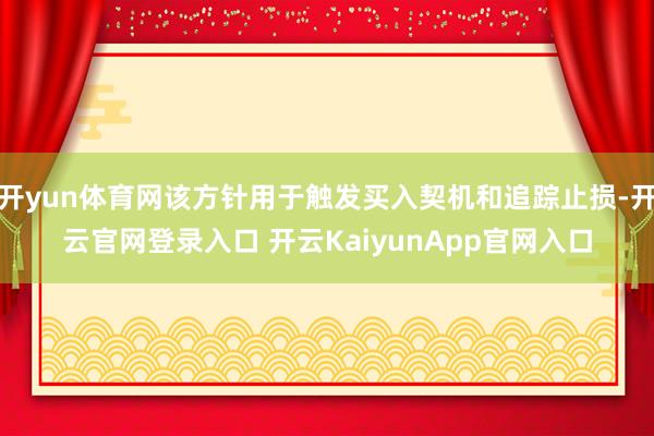 开yun体育网该方针用于触发买入契机和追踪止损-开云官网登录入口 开云KaiyunApp官网入口